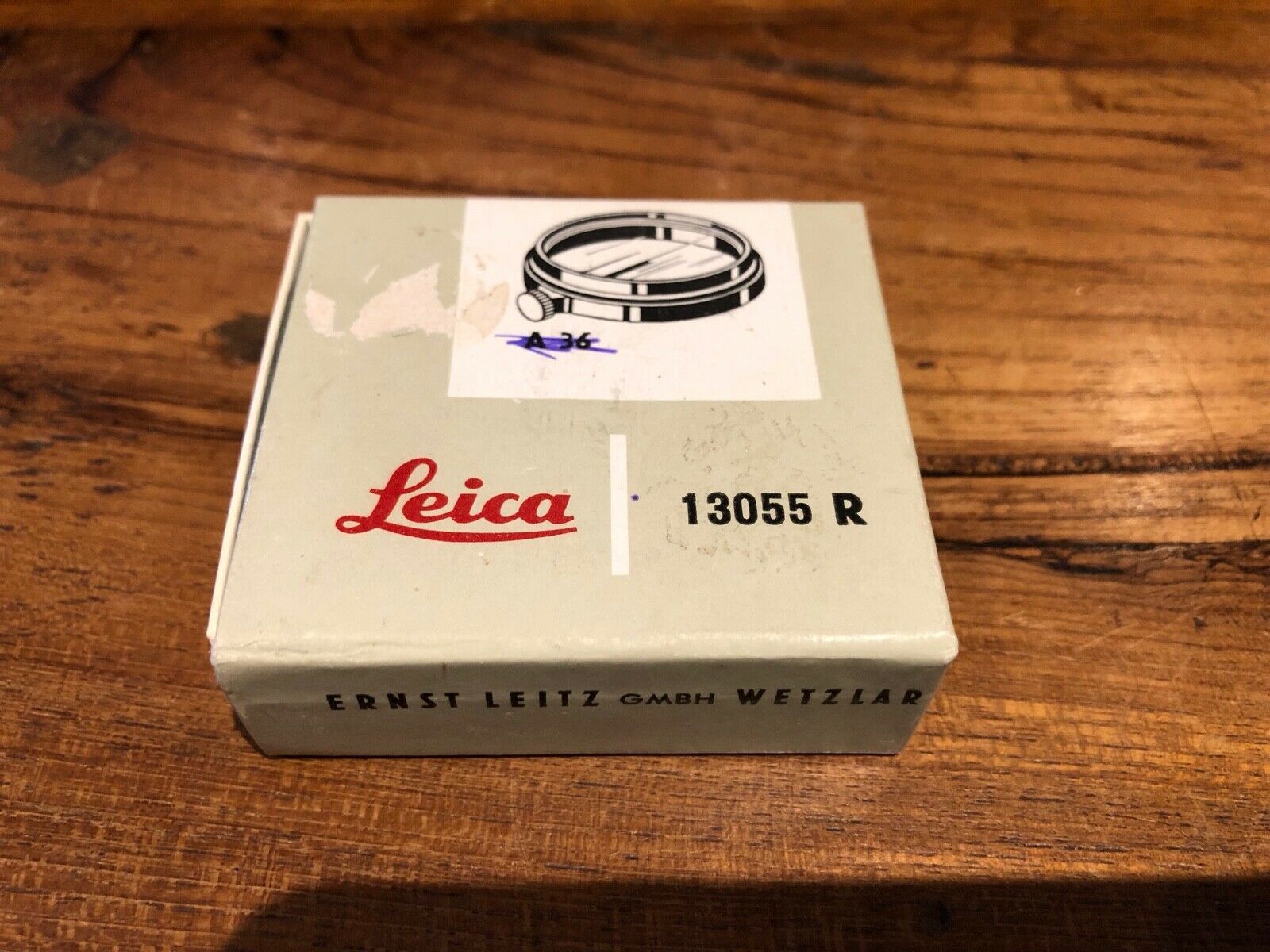 Vintage Leica Ernst Leitz Gmbh Wetzler Box For 13055r 130555 Box Only A36 Filter