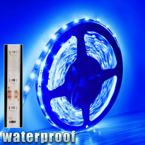 12v Waterproof Led Strip Light 5m 300 Leds For Boat / Truck / Car/ Suv / Rv Blue